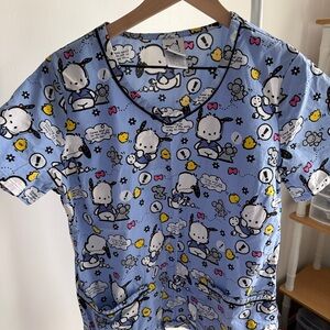 Pochacco medical scrub top